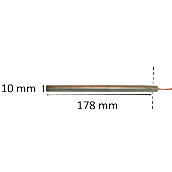 Igniter for pellet stove: 10 mm x 178 mm 320 Watt